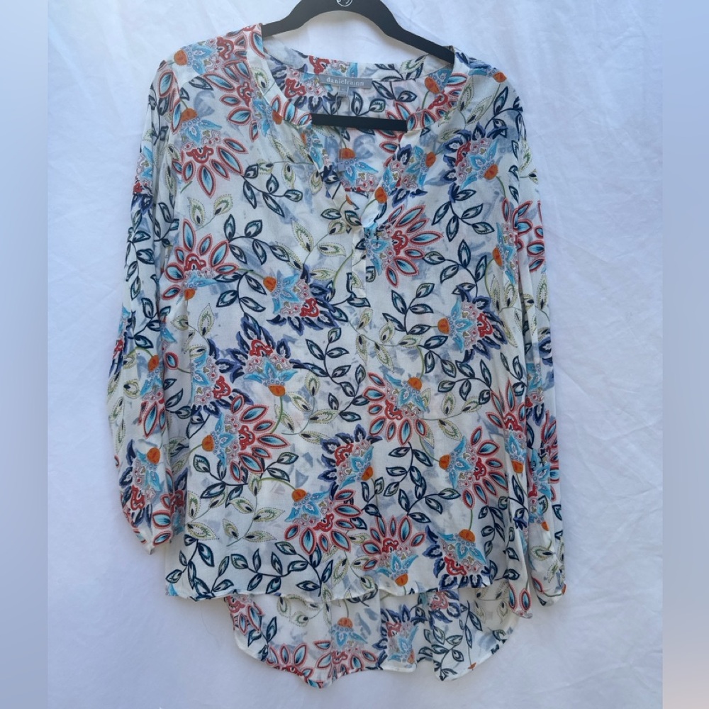 Daniel Rainn Floral Print Blouse – Size XL